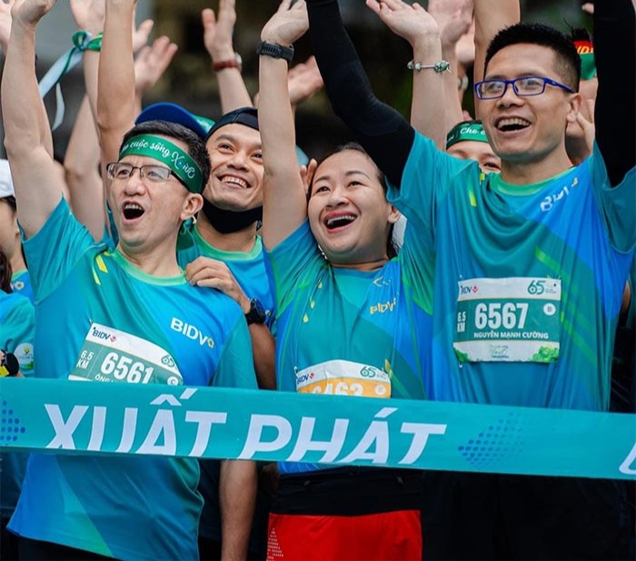 động phục thể thao của BIDV