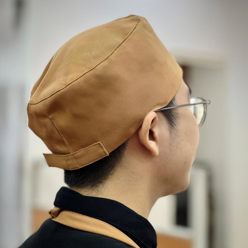 set mũ và tạp dề nhân viên phục vụ cà phê