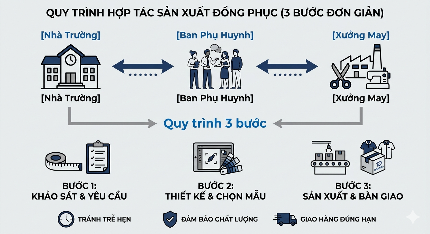 MAY ĐỒNG PHỤC TRƯỜNG HỌC | ĐẶT TRƯỚC KHAI GIẢNG