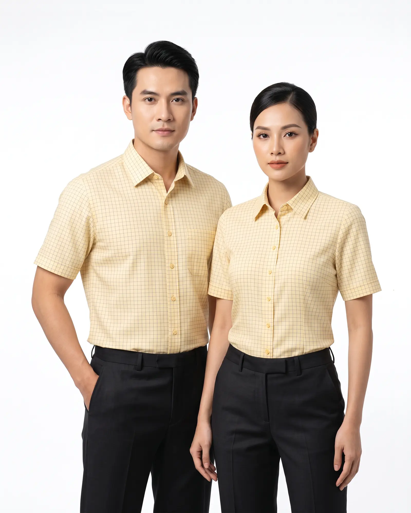 Áo sơ mi kẻ caro vàng - thumbnail 4